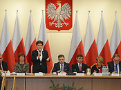 Prime Minister Szydło at the first meeting of the Social Dialogue Council