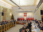 Prime Minister Szydło at the first meeting of the Social Dialogue Council