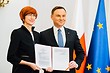 Prezydent podpisał ustawę o „Rodzina 500 plus”/ Fot. Eliza Radzikowska-Białobrzewska, KPRP 