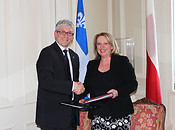 Podpisanie porozumienia w Quebecu