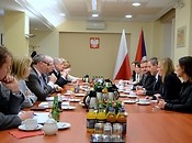 Spotkanie z delegacją Parlamentu Republiki Czeskiej/Fot.J.Wójcik-Tarnowska